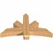 Ekena Millwork Alberta Smooth Timber Gable Bracket, Western Red Cedar, 48"W x 28"H x 5 1/2"D x 5 1/2"F, 14/12 Pitch GBW048X28X0606ALB00SWR - alternate 3